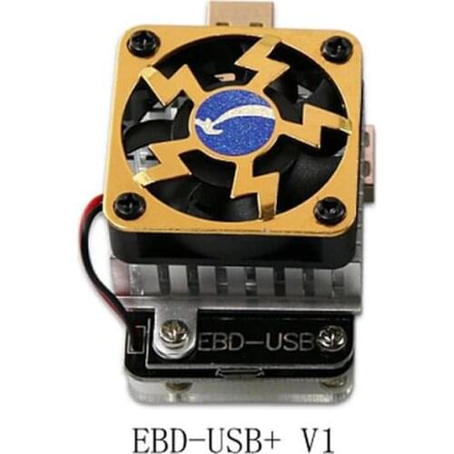 EBD-USB electronic load QC2.0/3.0/MTK-PE trigger voltage and current monitoring Battery Voltage Current Capacity Tester