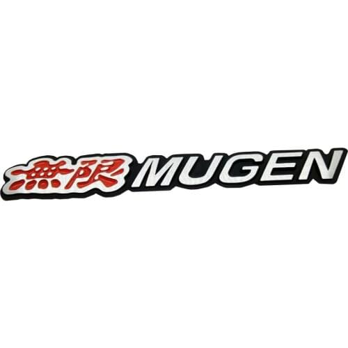 For Mugen Emblem Badge Metal Car Rear Side Sticker Cover Scratches Car Decal Decoration for Honda Mugen Civic CRV Odyssey City