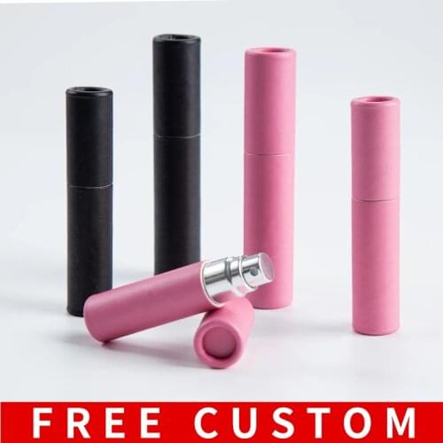 10Pieces/Lot 10ml Travel Spray Bottles For Perfume Refillable Bottles With New Paper Tube Portable Empty Cosmetic Atomizers