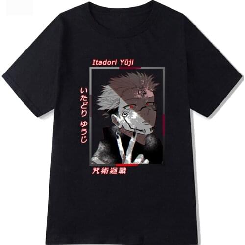 Hot Jujutsu Kaisen Funny Cartoon T Shirt Women Men Fashion Ryomen Sukuna T-shirt Japanese Anime Tshirt Hip Hop Top Tees