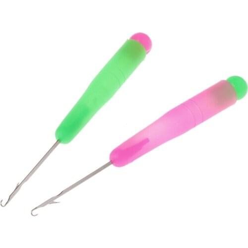 Hair Extension Needle Crochet Hook Braid Tie Weaving Knitting Pulling Wig Tools