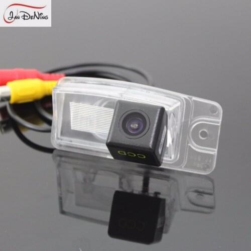 JanDeNing HD CCD Car Rear View Parking/Backup Reverse Camera/Waterproof License Plate Light OEM For Nissan Rogue 2013-2015