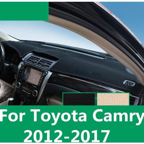 Dashboard Cover Mat Pad Sun Shade Avoid Light Dash Board Carpet Protector car Accessories For Toyota Camry 7th Sedan 2012-2017