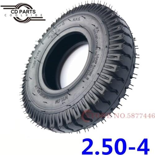 Electric Vehicle 8 / 9 Inch Inflatable Inner and Outer Tire Is Suitable for The Elderly Scooter Cart 2.80/2.50-4 Outer Tube