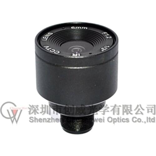 1/3" F1.6 CCTV Fixed Iris IR Infrared 6mm lens M12 Mount Lens For Security CCTV Camera