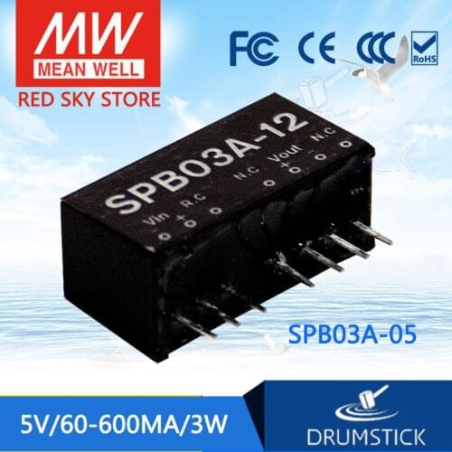 Prosperity MEAN WELL SPB03 3W meanwell 5V0.6A 12V0.25A 15V0.2A DC-DC Regulated Single Output Converter