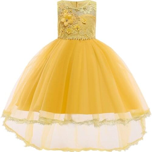 Princess Flower Girl Dress Gorgeous Wedding Birthday Party Kids Dresses For Girls First Communion Childrens Costume Girls Dress