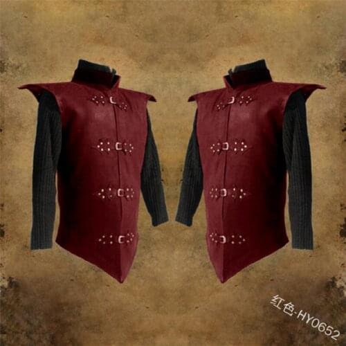 Vintage Medieval Costume Men Coat Punk Retro Tuxedo Male Uniform Medieval Dress Cosplay Christmas Halloween