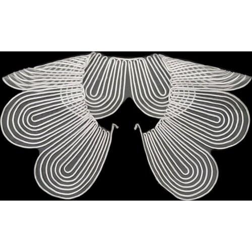 Embroidered Lace Neck Collar Hollow Flower Neckline Patches DIY Clothing Sew On Applique Accessories Crafts