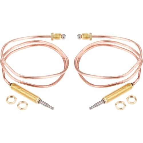 2PCS 24 inch Propane BBQ Grill, Firepit, Fireplace Heater Universal Gas Thermocoupler Sensor M8X1 Thread