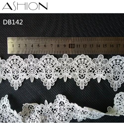 3 yards 55MM white Embroidered net Lace Fabric DIY skirt hem Dance costumes Garment Accessories lace trim Sewing Craft LP-DB142