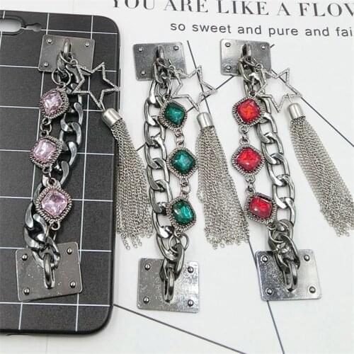 5pcs High-quality Mobile Phone Lanyard Alloy Chain Tassel Bowknot Mobile Phone Show Charm Adornment/Trim/Finishing