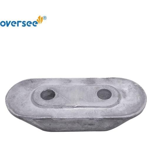 6E0-45251 Outboard Anode Plate Small Zinc 6E0-45251-12 For Yamaha Outboard Parts 2 Stroke Parsun Hidea Powertec 4-15HP