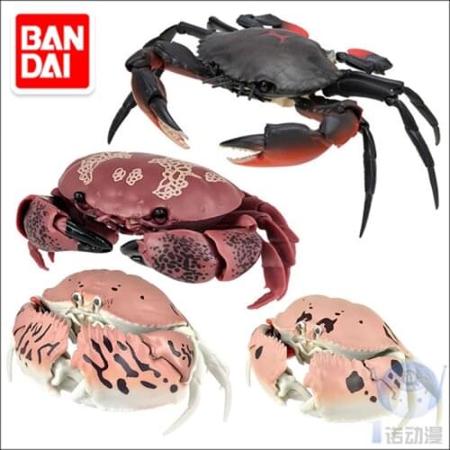 Bandai 57977 Gashapon Marine Life Simulation Animal Series Portunus Crab Crab Movable Animal Model Decoration