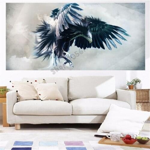 Large 5D diamond painting eagle carving painting embroidery square diamond Mosaic cross-stitch modern home decoration GG3940