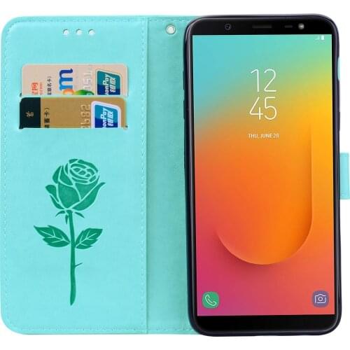 Case Cover For Samsung Galaxy J8 2018 Flip Phone Wallet Case For Samsung J8 2018 Cover Retro Leather Magnetic Stand Case Capa