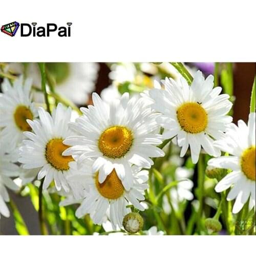DIAPAI DIY Diamond Painting "Flower landscape" Full Drill Square Round Diamond Embroidery 5D Cross Stitch Decoration Home A25326