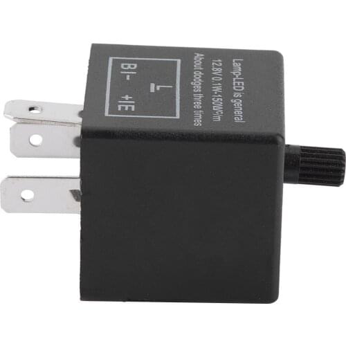 Electronic LED Adjustable Flasher Relay For Turn Signal Light Blinker CF14 JL-02 to CF 14K