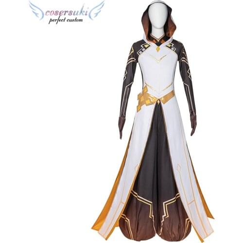 Genshin Impact Morax Zhongli Game Suit Geo Daddy Cosplay Carnaval Costume Halloween Christmas Costume
