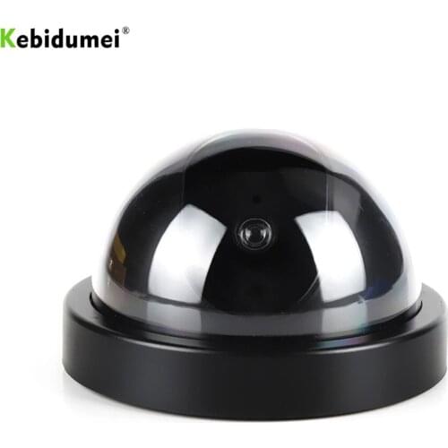 Kebidumei Dome Simulation Outdoor Fake Surveillance Home Camera With LED Light CCTV Security Camera for Warning