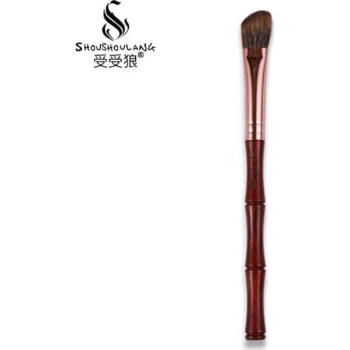 Shoushoulang Professional Handmade Make Up Brush J02 Angled Eye Shadow Blending Brush Soft Tree Squirrel Hair Makeup Brushes