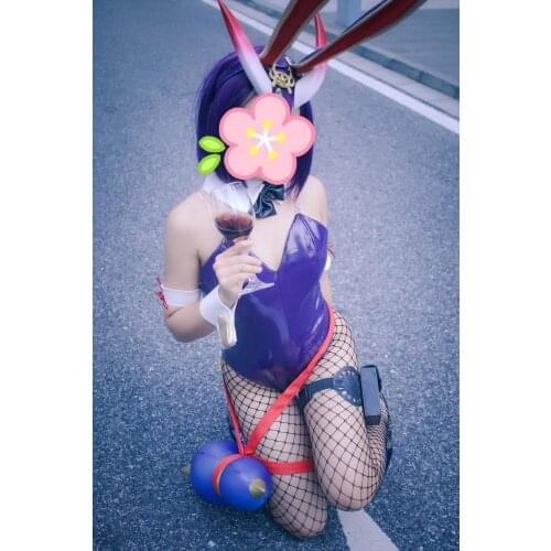 Raikou Minamotono/ Shuten Douji FGO Cosplay Fate/Grand Order Raikou Shuten Douji Bunny girl cosplay costume custom made size
