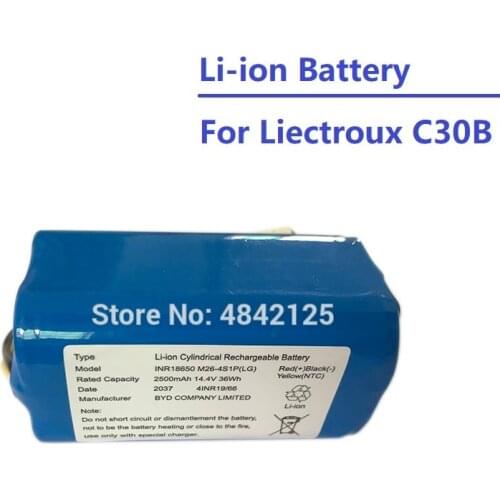 Rechargeable Li-ion Battery for Liectroux C30B Robot Vacuum Cleaner Spare Parts Accessory Power Supply