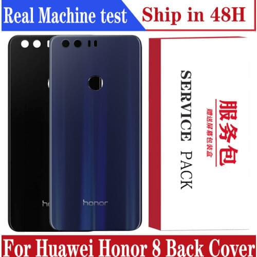 Original Rear Glass Back Housing Door For Honor 8 Back Cover Replacement For Huawei Honor 8 Battery Cover Mobile Parts
