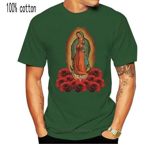 New 2021 Summer Fashion Funny Print T-Shirts 12 T-Shirts Virgen De Guadalupe Mary Maria Virgin Lot Wholesale soccerer T Shirts