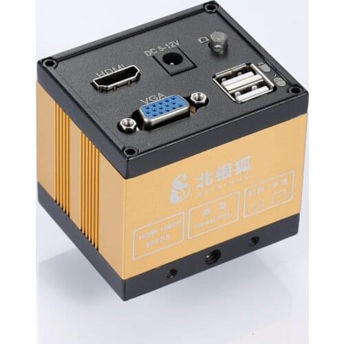 New Full HD 1080P Industry Electronic Video Microscope Camera with Measurement HDMI VGA Dual Output Magnifier for Welding Repair