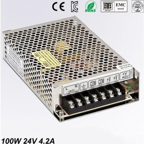 Sortie unique MINI taille de commutation d'alimentation ms - 100 W 24 V 4.2A ac dc convertisseur MINI led pilote