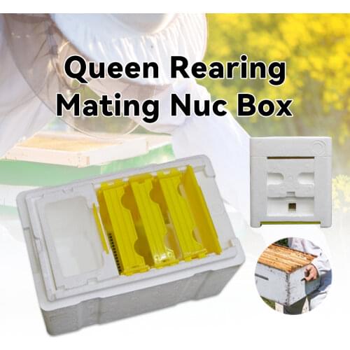 Queen Bee Rearing Mating Beehive Nuc Harvest Pollination Bees Hive Box Reserve Beekeeping Tools For Beekeeper Supplies