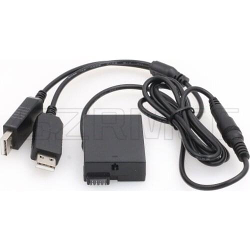 Dual USB to LP-E8 DR-E8 DC Coupler Dummy Battery for Canon EOS 550D 600D 650D 700D T2i T3i T4i X4 X5