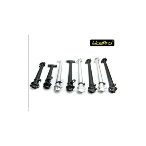 Litepro Folding Bike Integration Outer Fold Head Tube Aluminum Alloy Stem 29/37/42cm Black/Silver Bicycle Parts
