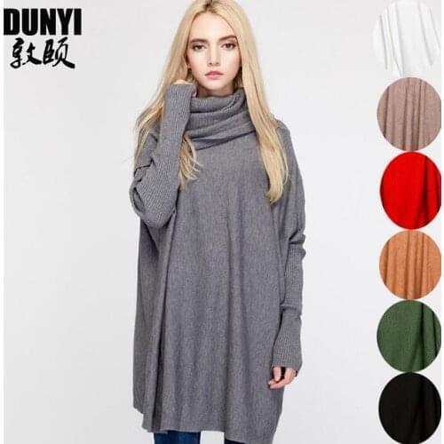 Maternity Sweaters Clothes 2018 Large Size Womens Loose Long-sleeved Long Solid Color Sweaters for Pregnant Women Tops One Size