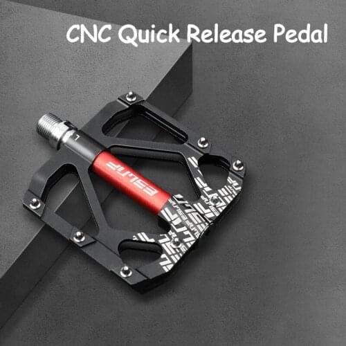 Aluminum Alloy Bicycle Pedal Ultralight DU Bearing Anti-slip MTB Road Bike Pedals CNC Quick Release Wide Cycling Accessories