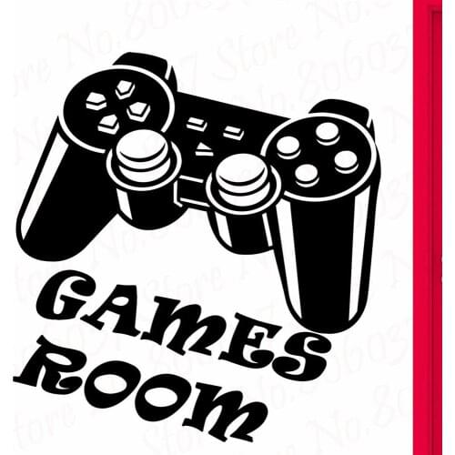 Wall Decal Gamer for Kids Nursery Video Game Joystick Vinyl Decal WL909