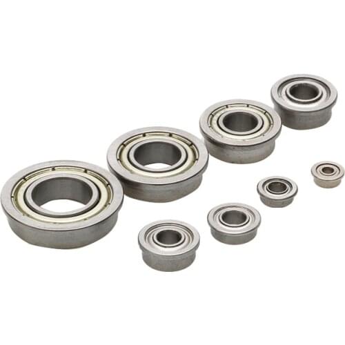 10PCS Steel Ball Bearing Inner Diameter 2/3/4/5/6/8/10mm Motor Flange Bearings for DIY RC Boat Shaft Kit Transmission Parts