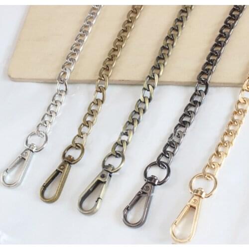 120cm Metal Chain Strap for Shoulder Bags Handbag Handle Replacement for Bag Strap Accessories Woven Chain Bag Straps