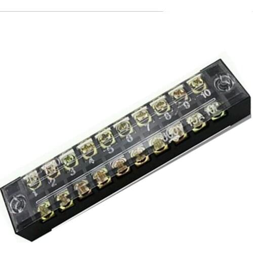 15A 10p universal terminal block wiring row Wiring board 5pcs