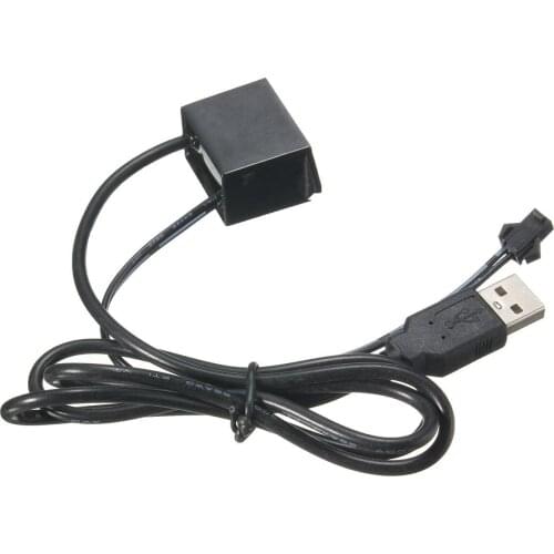 Auto Red Trim Car 5V Decoration EL Foldable Interior Lighting Strip USB Driver