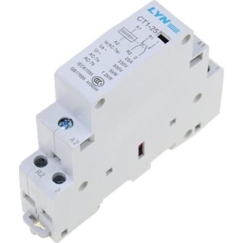 CT 2P 25A 220V household AC contactor 2NO two normally open high quality dingle brand