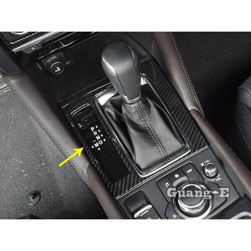 For Mazda6 Mazda 6 Atenza 2017 2018 2019 Car Body Sticker ABS Inner Middle Front Shift Stall Paddle Cup Frame Trim Molding Parts