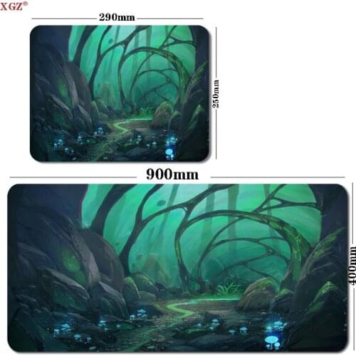 Xgz Landscape Large Size Mouse Pad, 40x90cm Professional Custom Gaming Mouse Pad, Waterproof Mouse Pad Non-slip Rubber Base Pc