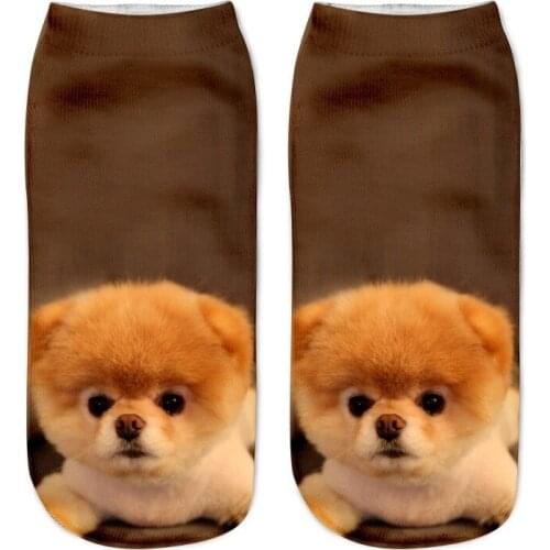 Hot-selling printed socks Cartoon three-dimensional socks Harajuku style animal cats and dogs 3D printed socks designer socks