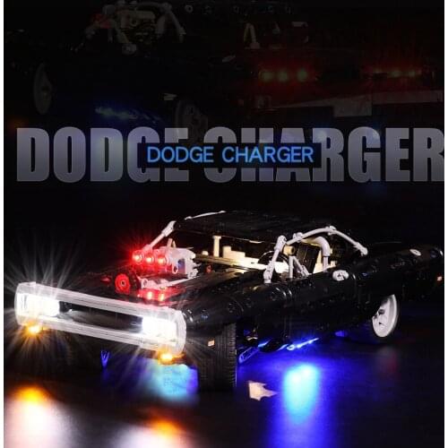 BrickBling Led Light Kit For 42111 Furious Doms Dodge Charger Model Toy (NOT Include Building Bricks)