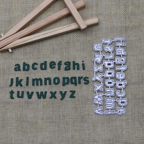 2021 New Arrival Small Lowercase Letter Set Metal Cutting Dies Embossing Scrapbooking Stencil Craft Cut Dies For DIY Card Hand