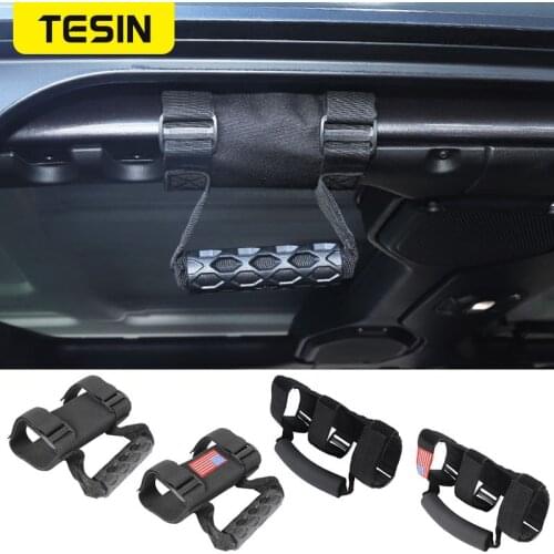 Armrest for Jeep Wrangler TJ JK 1997-2019 Car Roll Bar Mount Side Grab Handles Kit for Jeep Wrangler JL 2018 Thbest Accessories