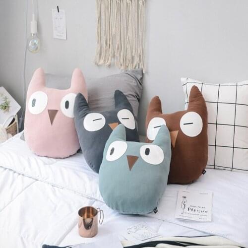 Owl pillow Cotton knitted pillow cushions Homeware sofa cushions home decor sofa decor Children pillow softness cover pillow