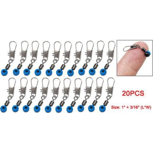 20Pcs/Lot Fishing Float Bobber Stops Space Beans Connectors Sea Fishing Saltwater Tackle Equipment Plastic Metal Accessories